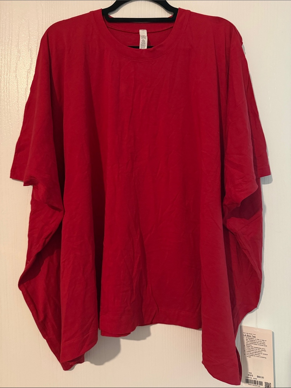 lululemon athletica Red Short Sleeve Crewneck Tee
